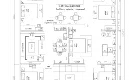 现代风格布局案例,现代风格,卖场平面图设计